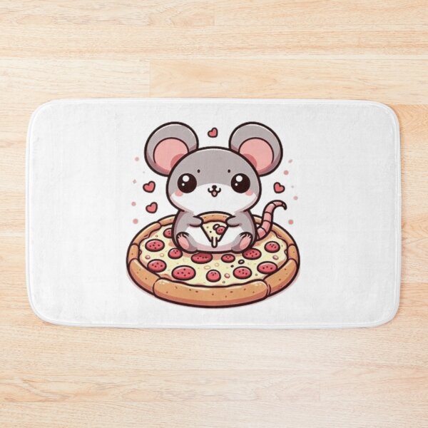 Item preview, Cute mouse on a pizza designed and sold by Culmika.
