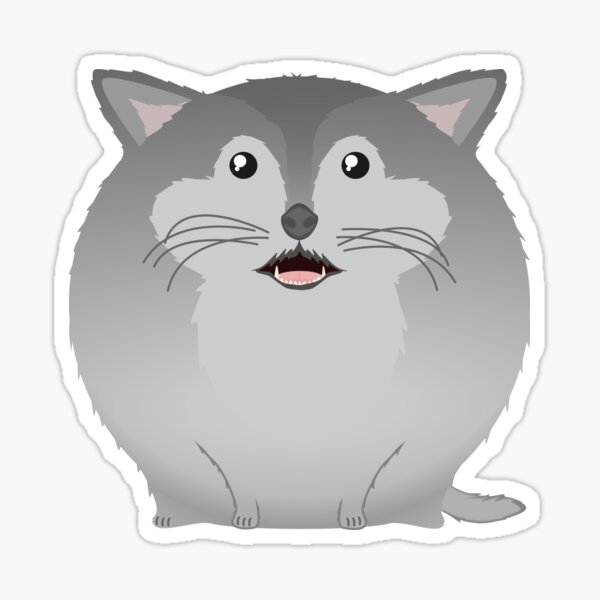 Sfurical round wolf awoo Sticker