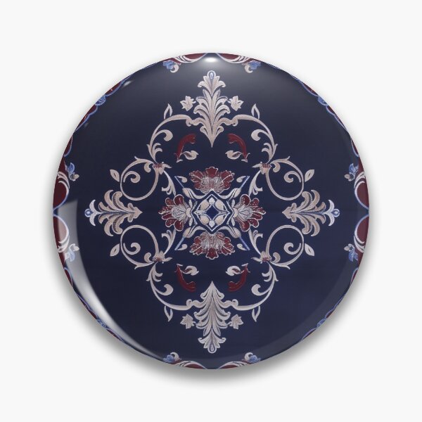 Item preview, Burgendy blue rug designed and sold by melridger.