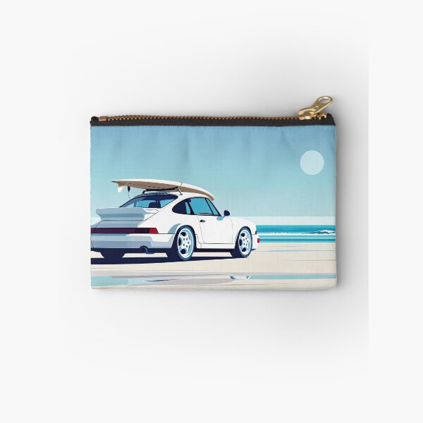 Artikelvorschau, Porsche 993 surft am Strand entworfen und verkauft von blackdogshop.