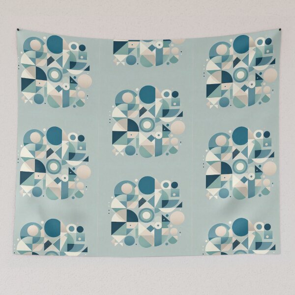 Item preview, Contemporary Blue Geometric Mosaic designed and sold by Art-Babble.