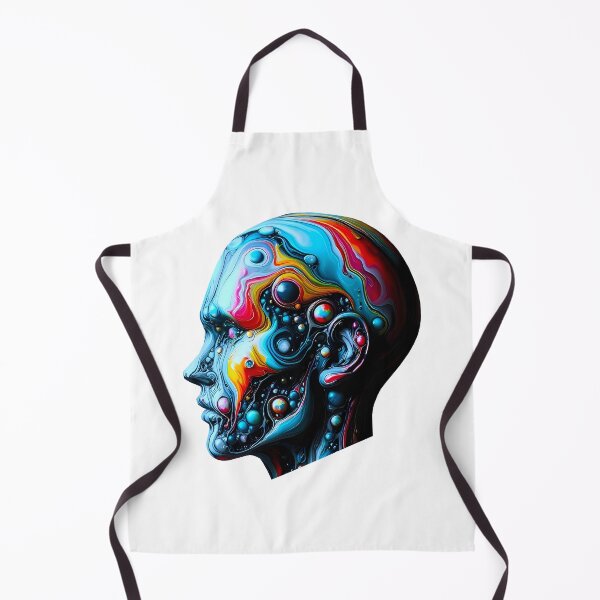 Item preview, Head in colored abstract fluid art designed and sold by AD-Digital-Art.