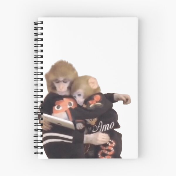 Item preview, two monkeys using an ipad meme designed and sold by monkey zone.