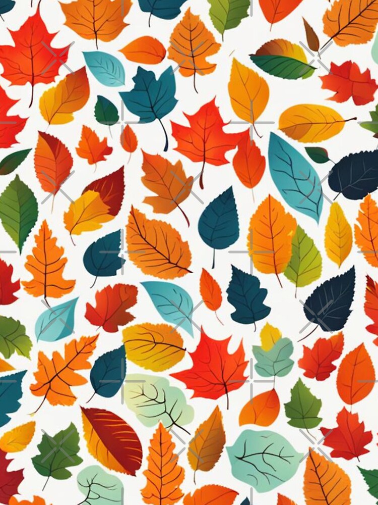 Thumbnail 4 of 4, iPhone Case, Abstract Colorful Fall Leaf Pattern designed and sold by calibrit.