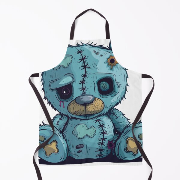 Item preview, Blue Zombie Teddy Bear for Goth Kids - Unique Plush, Quirky Gift, Adorable Undead designed and sold by Dimokaya Clothing Co..