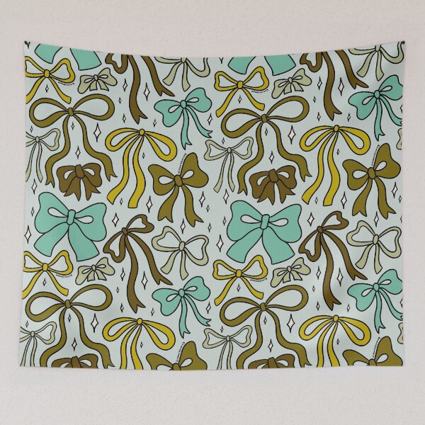 Item preview, Blue Bow Print designed and sold by doodlebymeg.