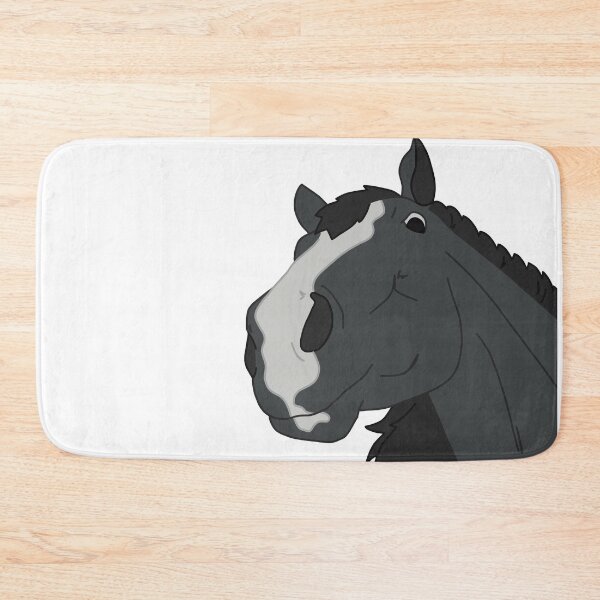 Item preview, Black Grey Horse Looking Down designed and sold by Abby Art Studio.