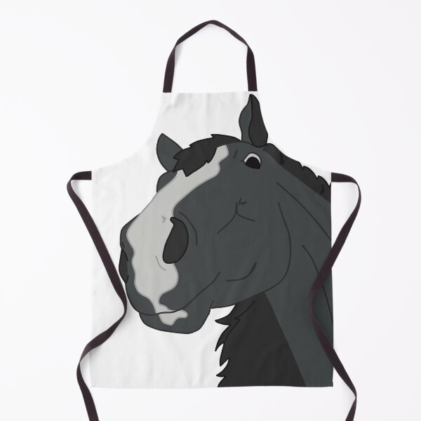 Item preview, Black Grey Horse Looking Down designed and sold by Abby Art Studio.