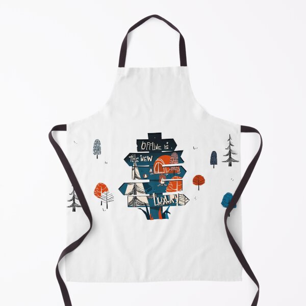 Item preview, Camping illustration 'Offline is the new luxury' designed and sold by artofprimavera.