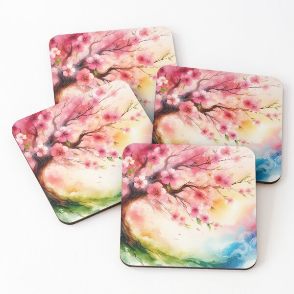 Item preview, Watercolor Cherry Blossom Tree designed and sold by HarmonyandSage.