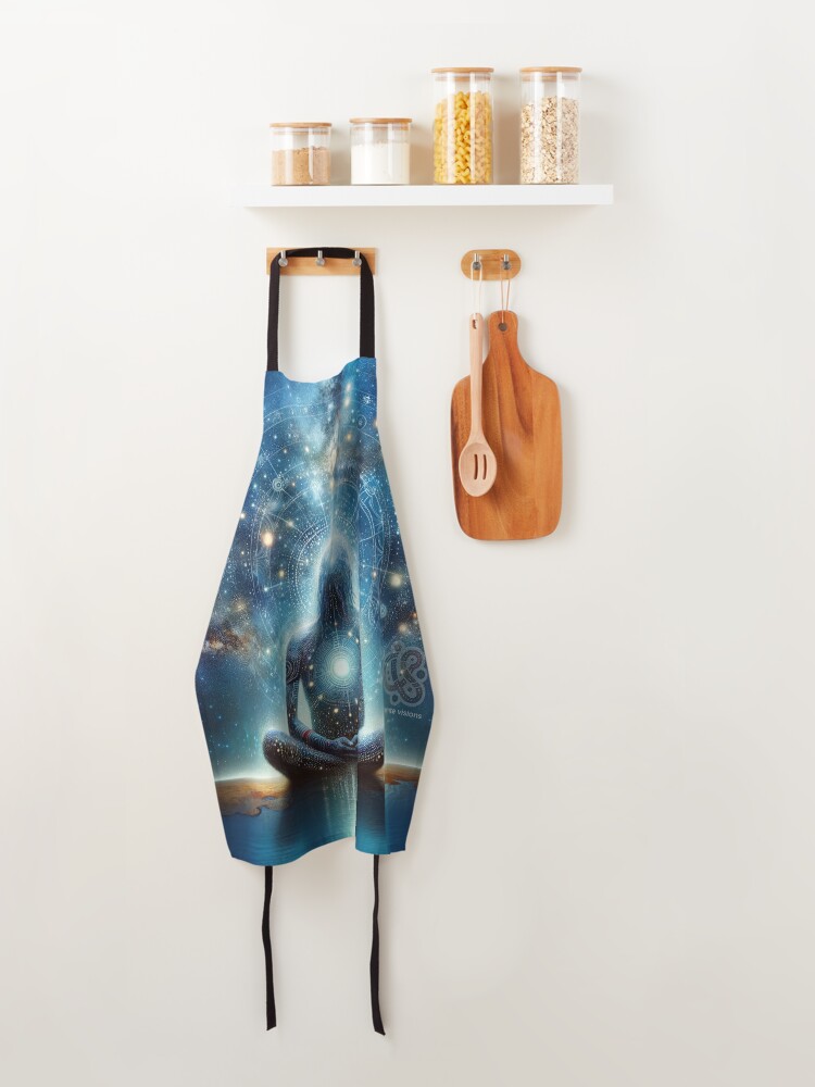 Thumbnail 4 of 6, Apron, Cosmic Contemplation designed and sold by ArrernteVisions.
