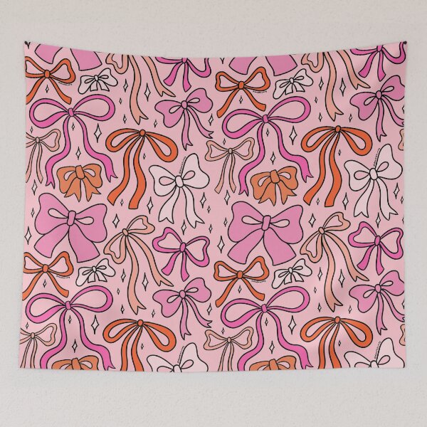 Item preview, Pink Bow Print designed and sold by doodlebymeg.