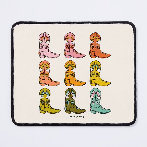 Item preview, Rainbow Cowboy Boots designed and sold by doodlebymeg.
