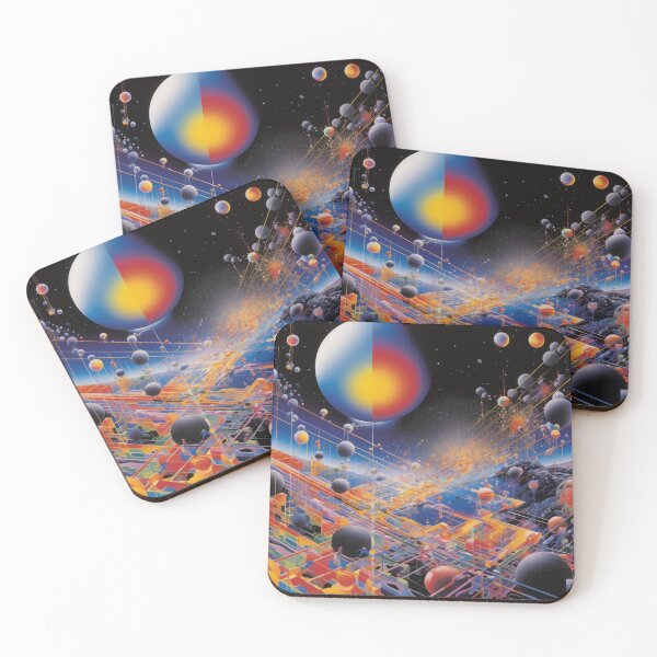 Item preview, Dynamic Spaces: Futuristic Chaos and Luminous Spheres designed and sold by 51sho.