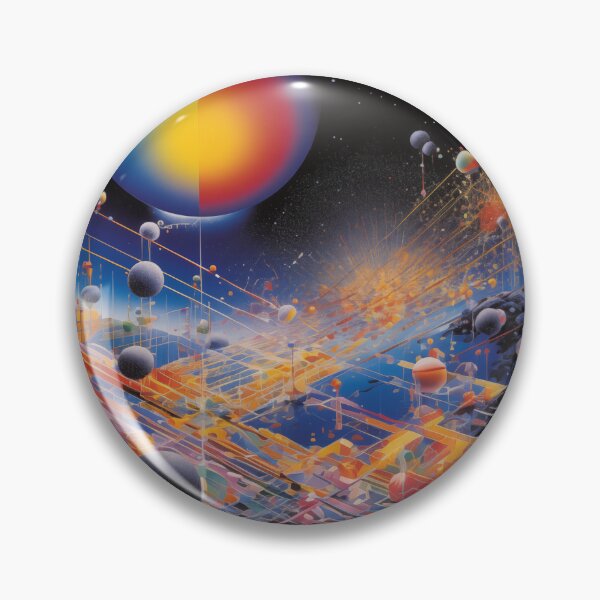 Item preview, Dynamic Spaces: Futuristic Chaos and Luminous Spheres designed and sold by 51sho.