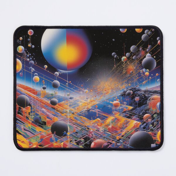 Item preview, Dynamic Spaces: Futuristic Chaos and Luminous Spheres designed and sold by 51sho.