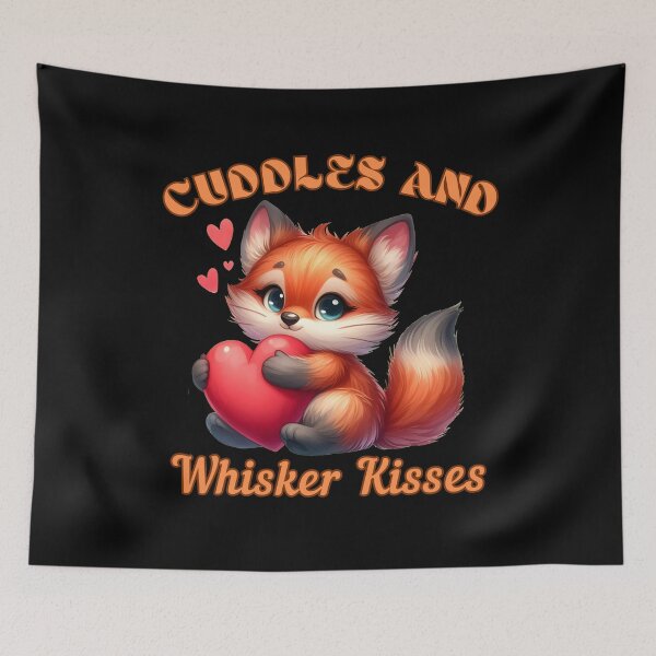 Item preview, Cuddles and Whisker Kisses. fox portrait designed and sold by FoxVibes.