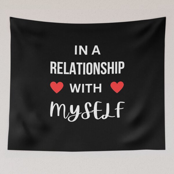 Item preview, In a relationship with Self care designed and sold by annoying-shirts.