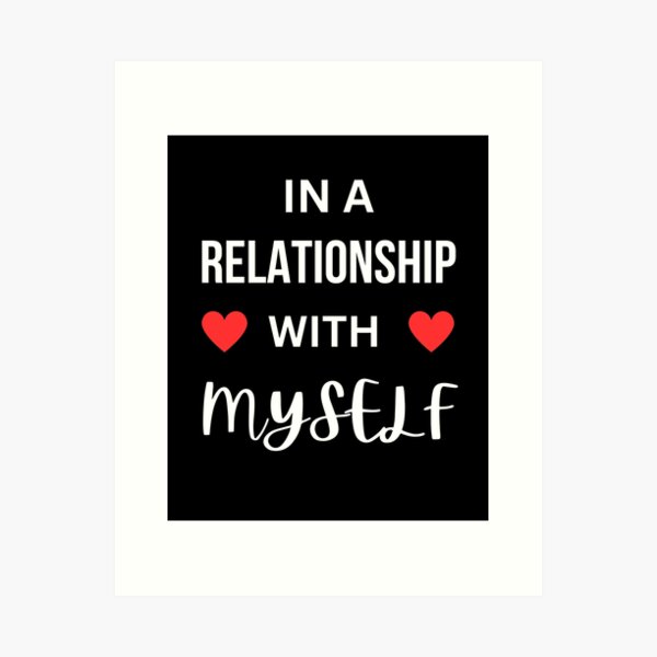 Item preview, In a relationship with Self care designed and sold by annoying-shirts.