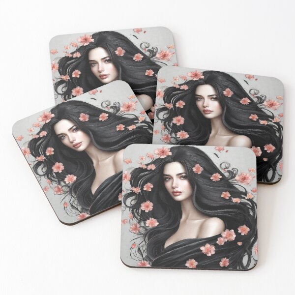 Item preview, 2100 Beautiful Young Women with Flowers in Hair by Suzy Hager designed and sold by greatgingham.
