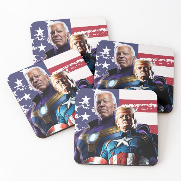 Item preview, Captain Donald Trump VS Thanos Biden #11 Trumps New America designed and sold by CaptainTrump.
