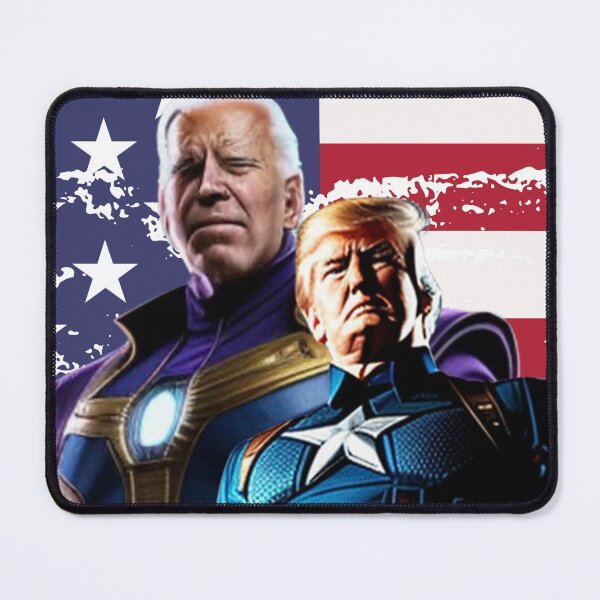 Item preview, Captain Donald Trump VS Thanos Biden #11 Trumps New America designed and sold by CaptainTrump.