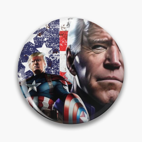 Item preview, Captain Donald Trump VS Thanos Biden #12 Trumps New America designed and sold by CaptainTrump.