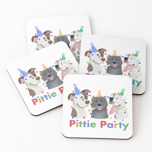 Artikelvorschau, Pittie Party entworfen und verkauft von stinkybrowndogs.