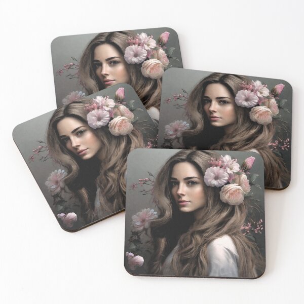 Item preview, 2061 Beautiful Young Women with Flowers in Hair by Suzy Hager designed and sold by greatgingham.