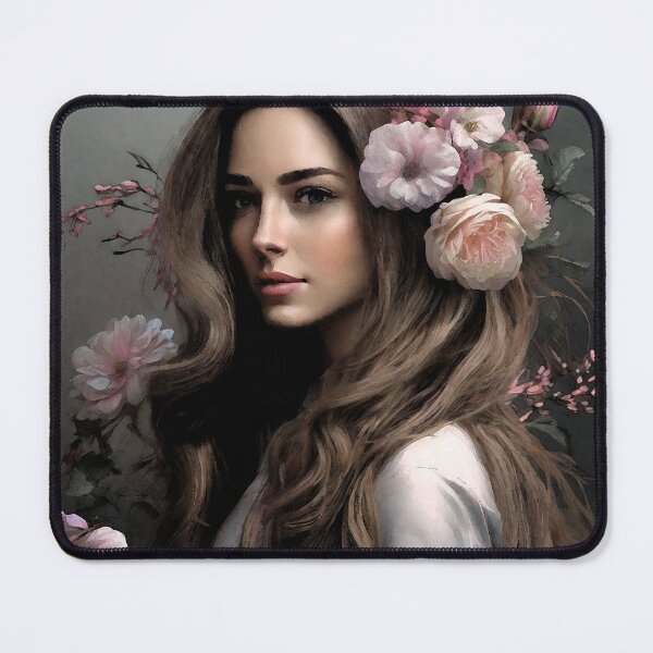 Item preview, 2061  Beautiful Young Women with Flowers in Hair   by Suzy Hager designed and sold by greatgingham.