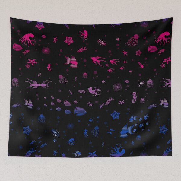 Item preview, Sea of Pride - Bisexual Flag designed and sold by StephOBrien.