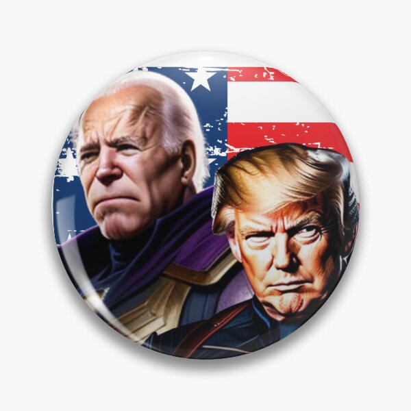 Item preview, Captain Donald Trump VS Thanos Biden #13 Trumps New America designed and sold by CaptainTrump.