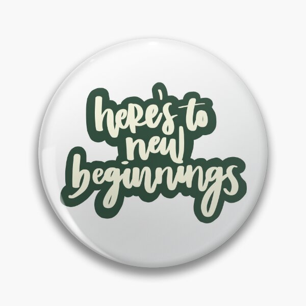 Item preview, here's to new beginnings green designed and sold by irissletters.
