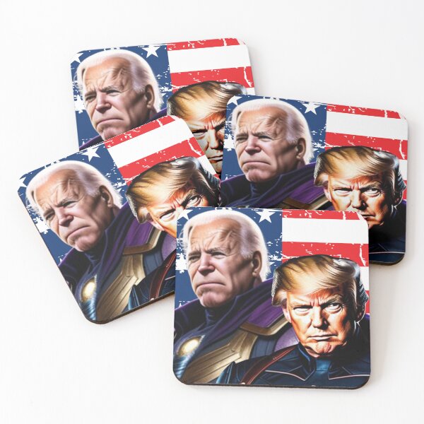 Item preview, Captain Donald Trump VS Thanos Biden #13 Trumps New America designed and sold by CaptainTrump.