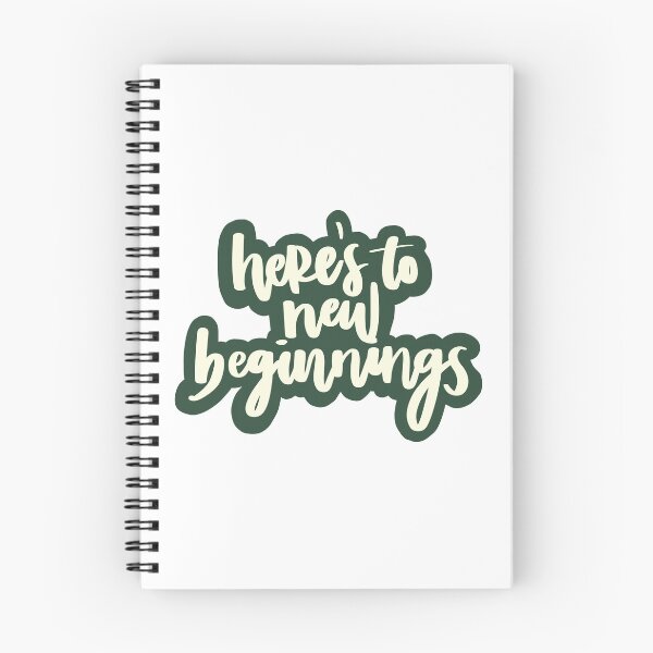 Item preview, here's to new beginnings green designed and sold by irissletters.
