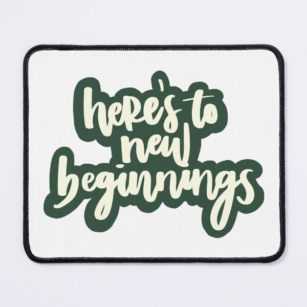 Item preview, here's to new beginnings green designed and sold by irissletters.