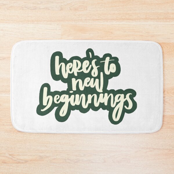 Item preview, here's to new beginnings green designed and sold by irissletters.