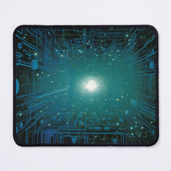 Item preview, Electric Dreams: Blue Glow and Futuristic Circuitry Art designed and sold by 51sho.