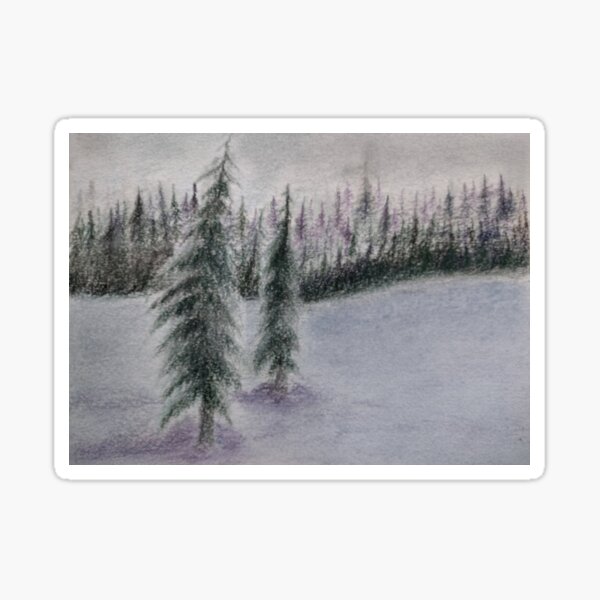 Item preview, Fir Trees in the Snow designed and sold by TheresAlsoMagic.