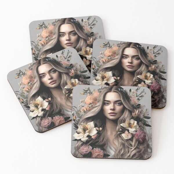 Item preview, 2058 Beautiful Young Women with Flowers in Hair by Suzy Hager designed and sold by greatgingham.