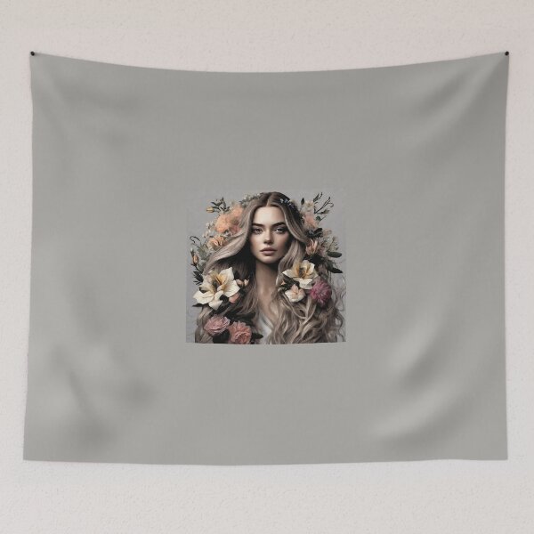 Item preview, 2058  Beautiful Young Women with Flowers in Hair   by Suzy Hager designed and sold by greatgingham.