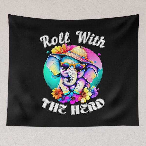 Item preview, Roll With The Herd designed and sold by ElephantVibes.
