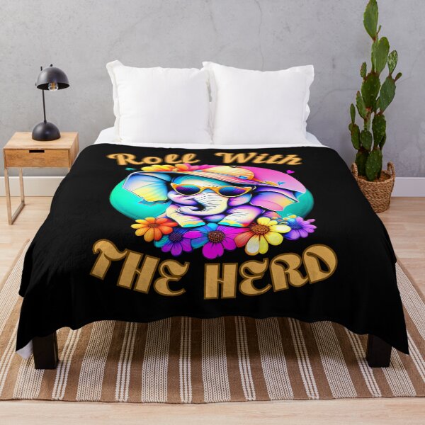 Item preview, Roll With The Herd. funny elephant designed and sold by ElephantVibes.