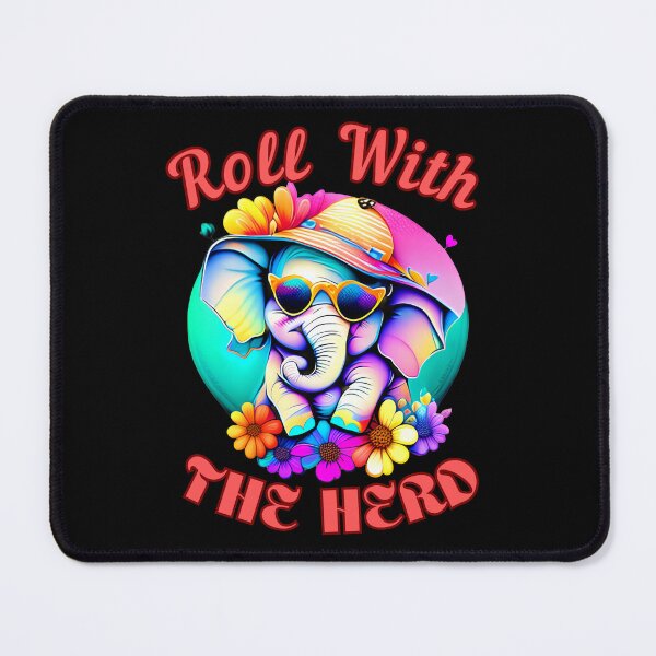 Item preview, Roll With The Herd. elephant head designed and sold by ElephantVibes.