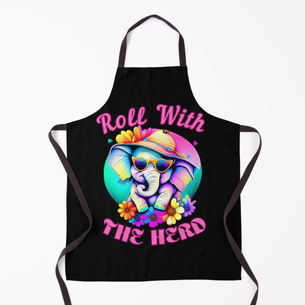 Item preview, Roll With The Herd. elephant face designed and sold by ElephantVibes.