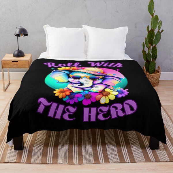 Item preview, Roll With The Herd. elephant portrait designed and sold by ElephantVibes.