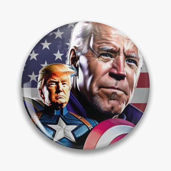 Item preview, Captain Donald Trump VS Thanos Biden #15 Trumps New America designed and sold by CaptainTrump.