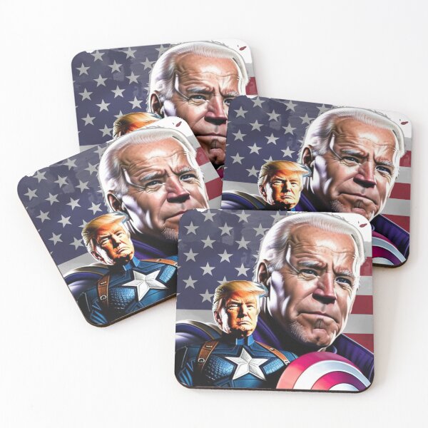 Item preview, Captain Donald Trump VS Thanos Biden #15 Trumps New America designed and sold by CaptainTrump.