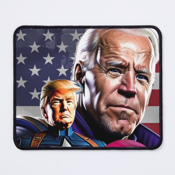 Item preview, Captain Donald Trump VS Thanos Biden #15 Trumps New America designed and sold by CaptainTrump.