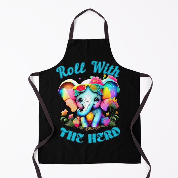 Item preview, Roll With The Herd. happy elephant designed and sold by ElephantVibes.